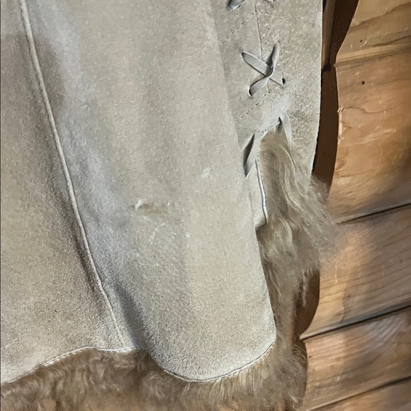 Vintage Fabio Genuine Leather Luxurious Shearling Leather Jacket in Tan - Picture 12 of 12